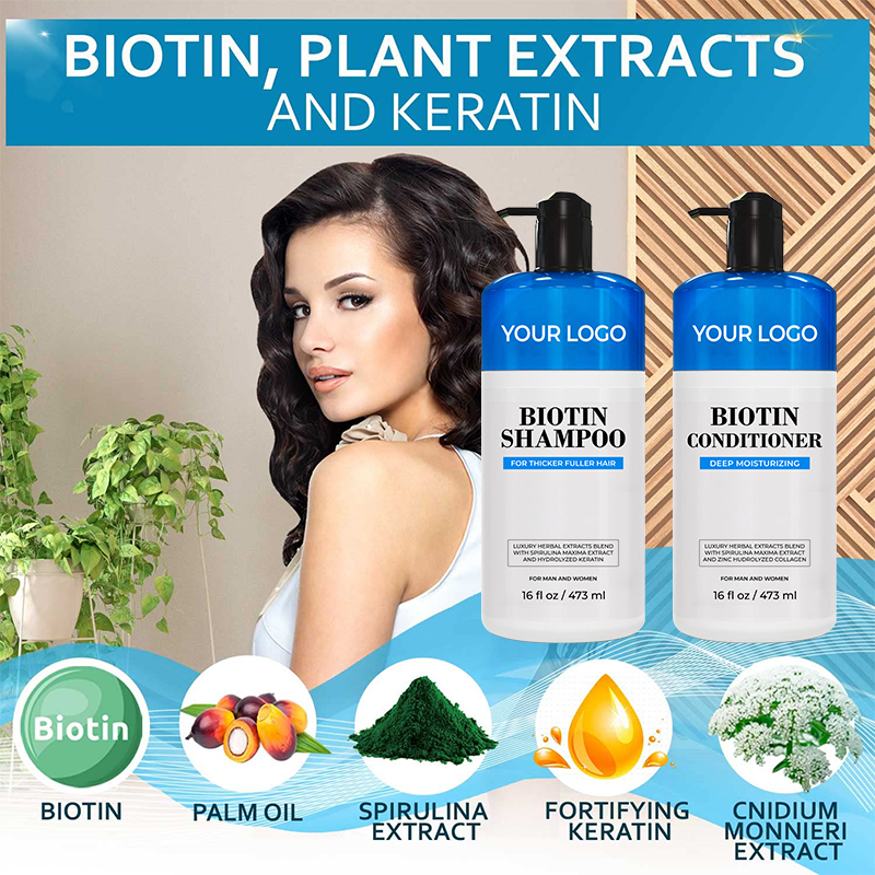 Organic Anti-Loss Biotin Hair Shampoo Cream Natural Hair-Repairing Nourishing Refreshing Formula Hair-Loss Prevention(pic2)