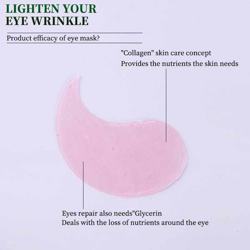 GreenLem Damask Rose Dark Circle Hydrogel Crystal Collagen Herbal Retinol Sheet Eye Mask Eye Patch(pic4)