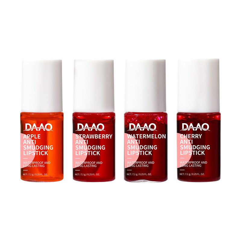 Long Lasting Strawberry Tint Lipstick Smudge Proof Non Transfer Lip Makeup with Vitamin E(pic1)