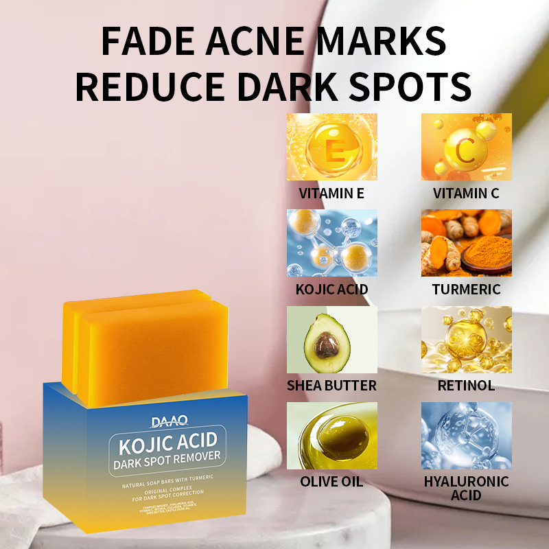 Wholesale Fresh Scent Whitening Smoothing Kojic Acid Soap Dark Spot Remover for Multi-Position Use(pic5)