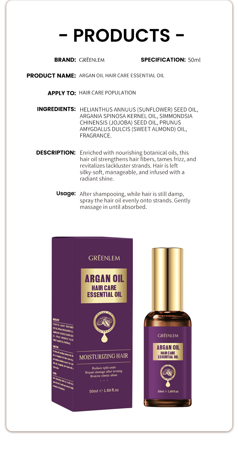 Professional Grade Nut Oil Hair Serum Smoothing & Nourishing Frizz Control & Heat Protection Repair for Dry Damaged Hair(pic1)