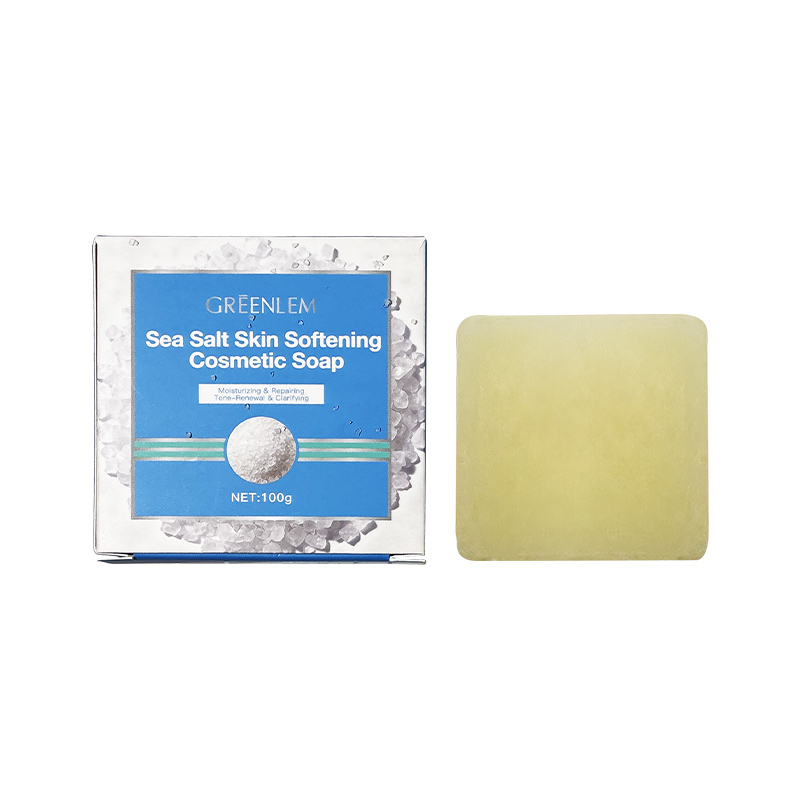 Custom Sea Salt Soap - Natural Dead Sea Salt Handmade Soap for Oily & Acne Skin, Logo Printing Available(pic1)
