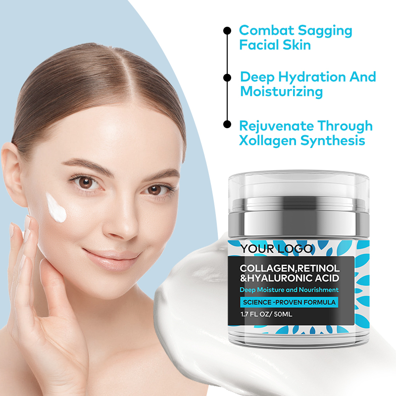 Customized Korean Beauty Retinol Hyaluronic Acid Collagen Firming Skin Cream to Prevent Fine Lines for Glowing Skin(pic4)